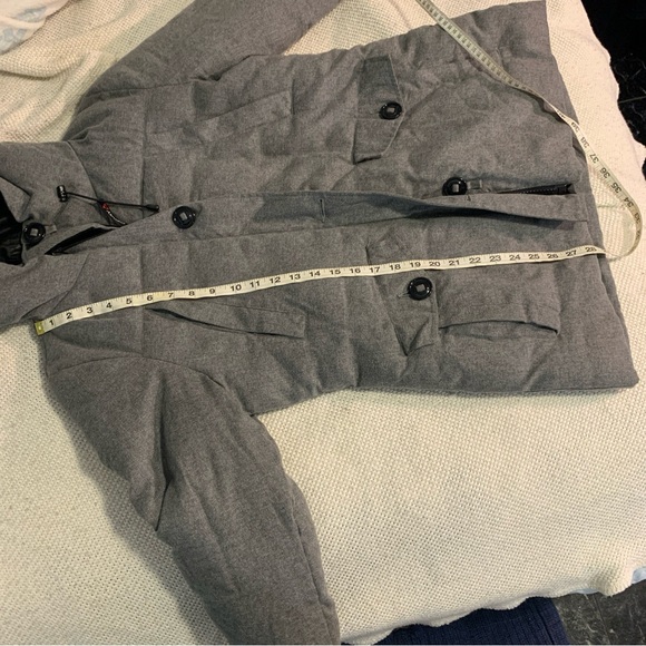 Gerry Weber Women’s Quilted Hooded Winter Coat Gray Size Medium - Picture 12 of 14